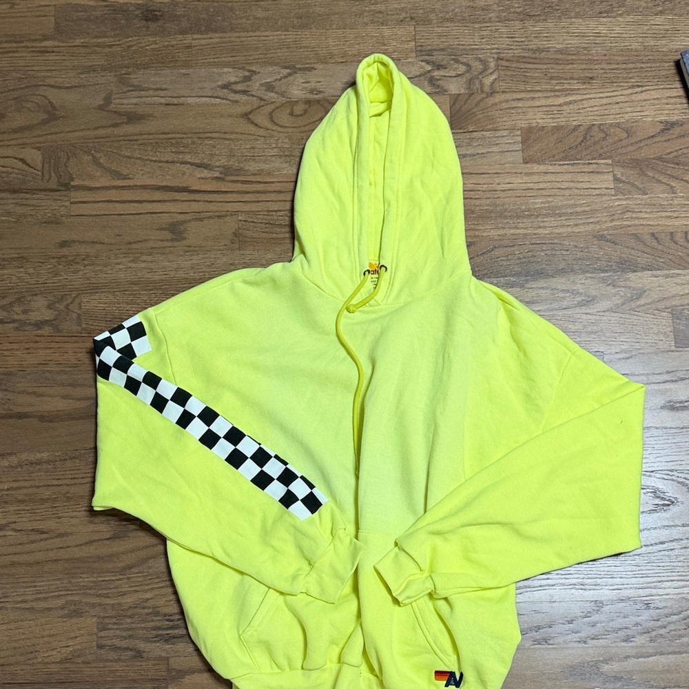 NWOT Aviator Nation Light Yellow Hoodie